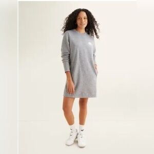 Roots long Sleeve Sweatshirt Dress Grey Size small